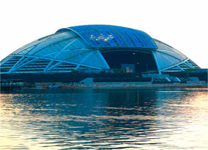 Singapurs Neues National Stadion - Singapore Sports Hub, Kallang